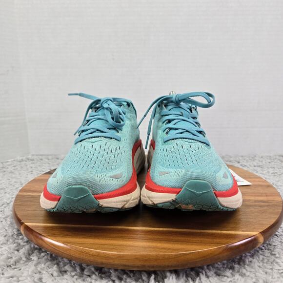 Hoka One One Clifton 8 Aquarella Eggshell Blue Gym Running Shoes Womens 9.5 B - Picture 4 of 12